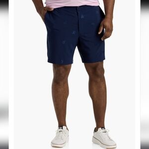 ORIGINAL PENGUIN | Men's Big Navy Space Dyed Penguin Embroidered Golf Shorts